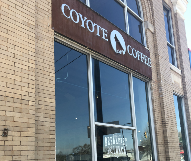Coyote Coffee Pickens location store front.