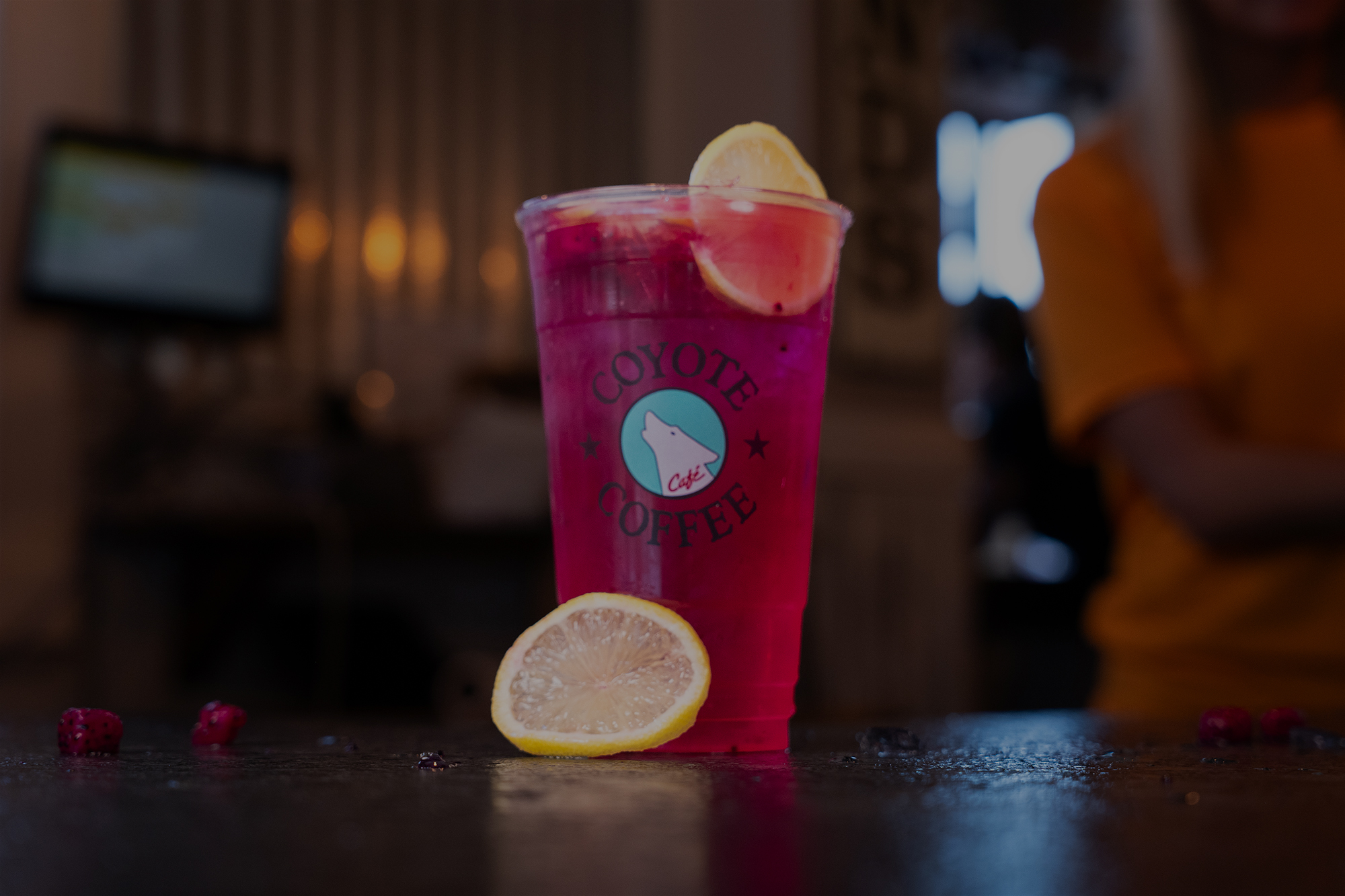 A refresher iced drink from Coyote Coffee.